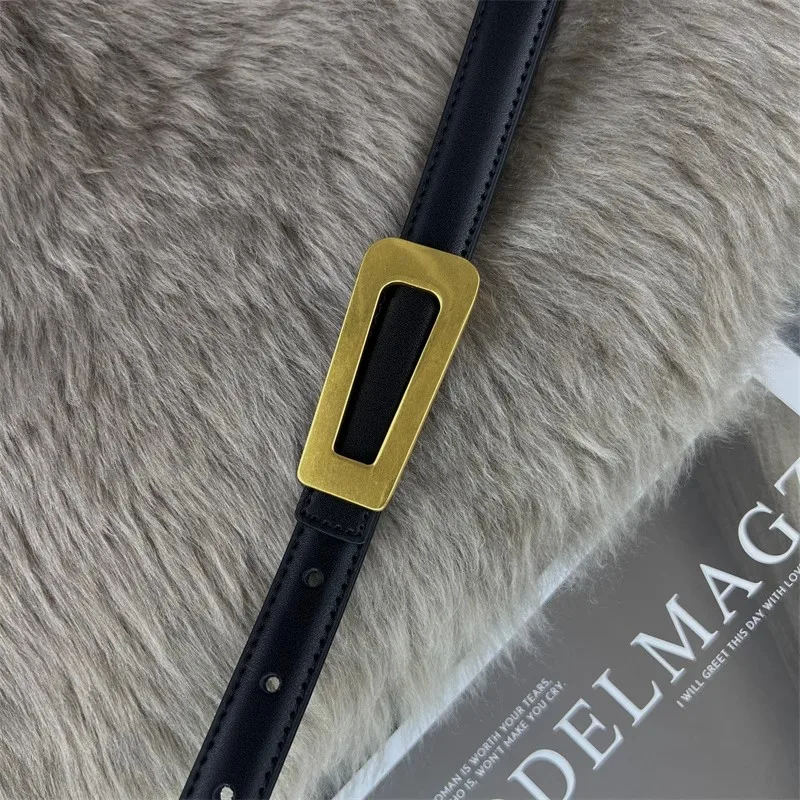 المرأة خمر الذهب مشبك جلد طبيعي مشد الإناث Cummerbund معطف حزام فستان Decration حزام ضيق J094