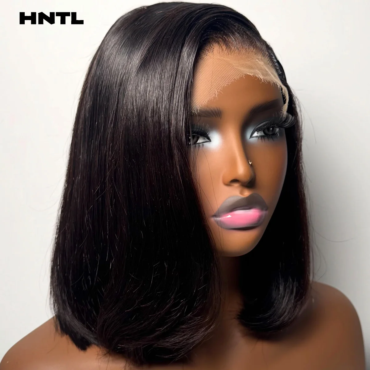 Side Parting 5by5 HD Swiss Lace Bob 100% Human Hair 13x6 13x4 HD Lace Front Straight Glueless Bob Wigs Pre Plucked Ready to Wear