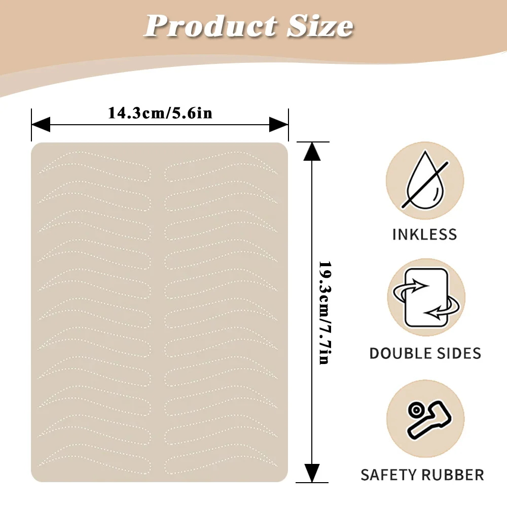 Eyebrow Tattoo Practice Skin Double Side Fake Skin Microblading Makeup Tattoo Skins Sheets Tattoo Beginner Body Arts Accessories