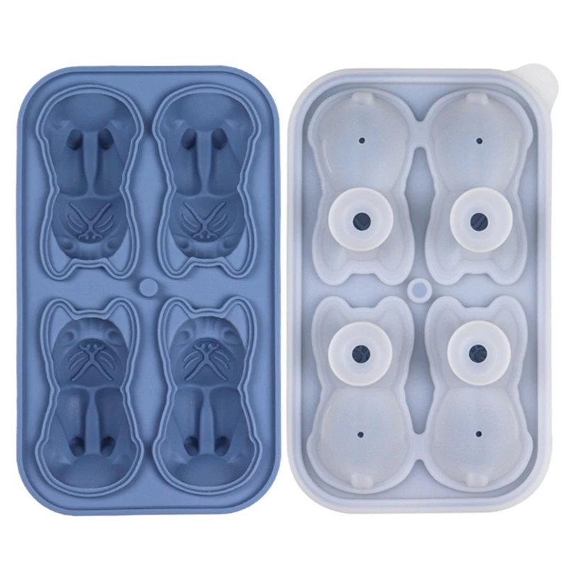 

4 Cavity Ice Mold Ice Cube Tray Ice Cube Mold Silicone Ice Cube Tray