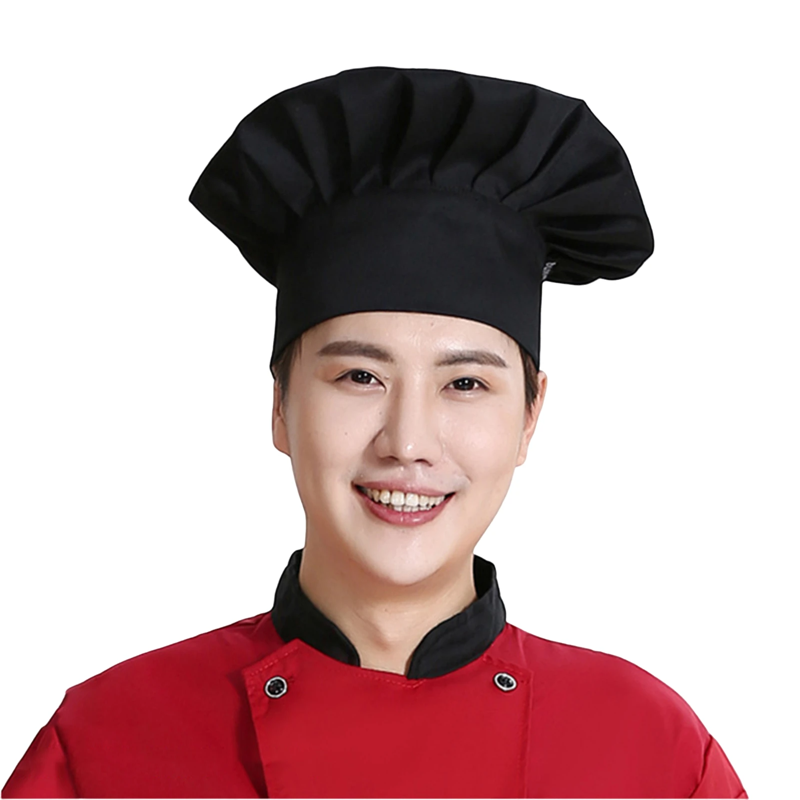 

Cotton Elastic Chef Hat Not Fade And Shrink Easily Durable Chef Hat Suitable for Commercial Pubs Hotels FOU99