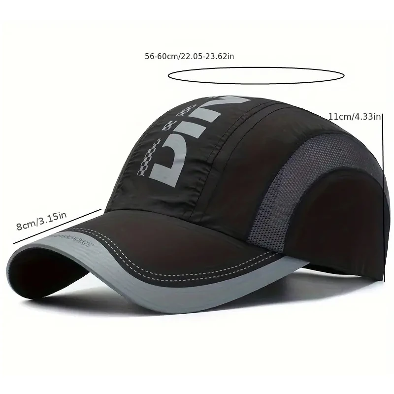 Neue Sommer Hut Schnell Trocknende Kappe Mode Frühjahr Baseball Kappe Outdoor Sport Kappe Atmungsaktive Mesh Hut Visier Hut – Detail 2