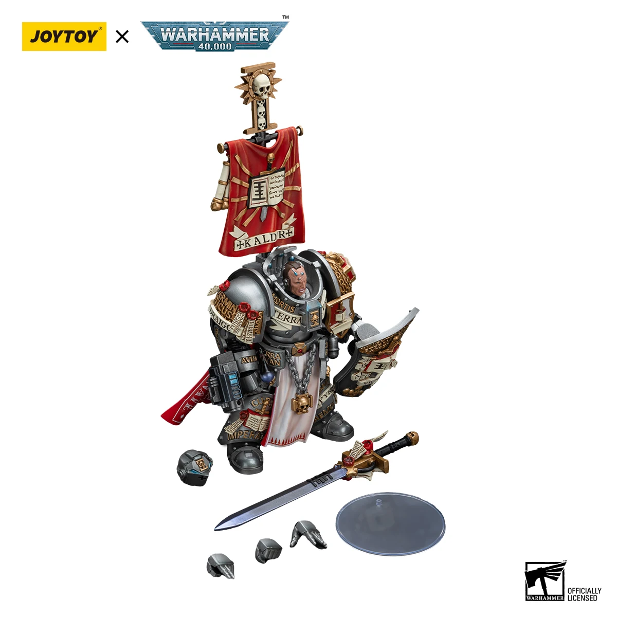 ฟิกเกอร์แอคชั่น TOYVERSE JOYTOY Warhammer 40k 1/18 รุ่น Grey Knights Kaldor Draigo
