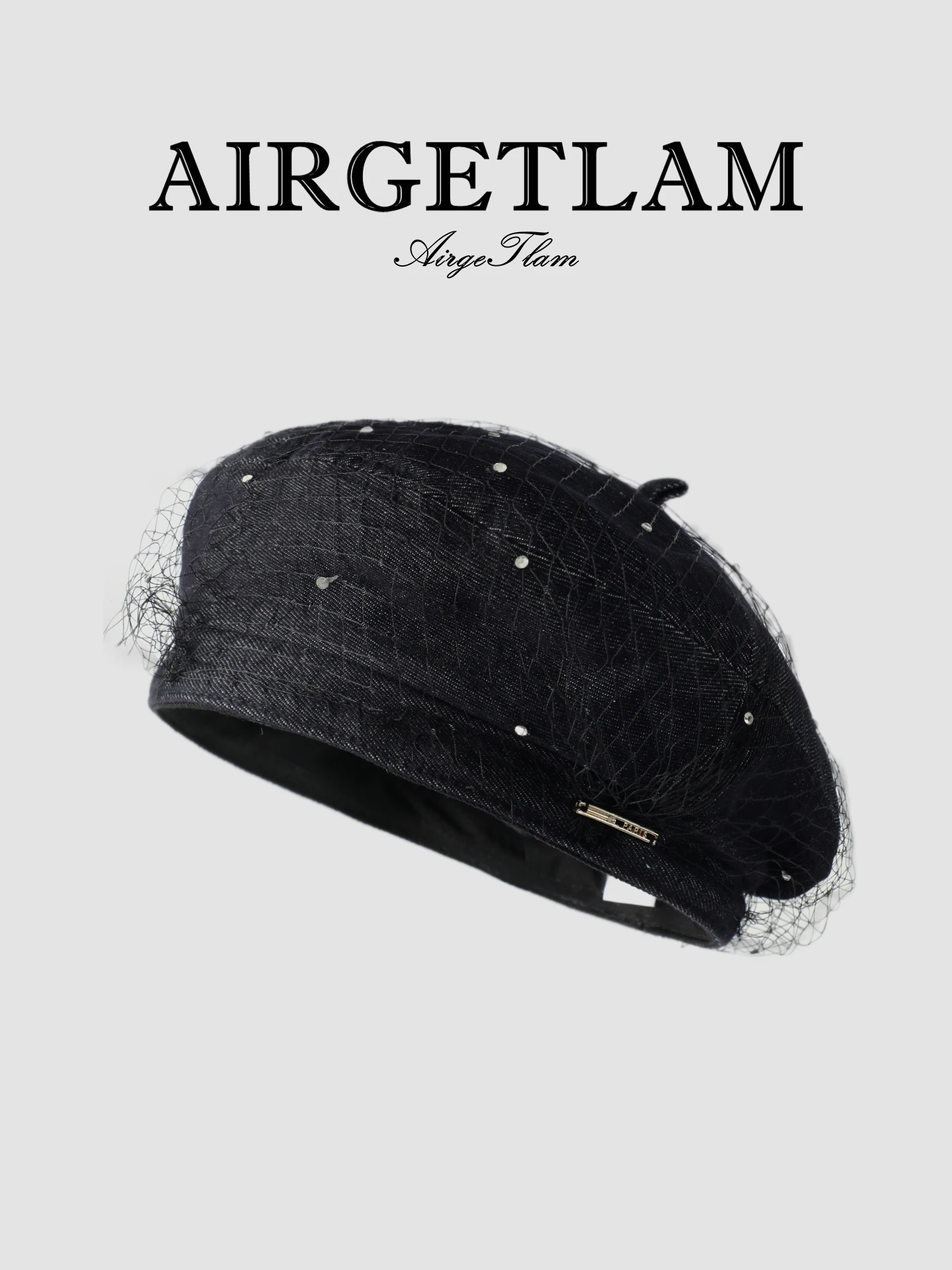 black-mesh-beret-hat-women's-autumn-winter-face-slimming-painter's-cap-octagonal-hat-airgetlam-brand-breathable-low-ventilation