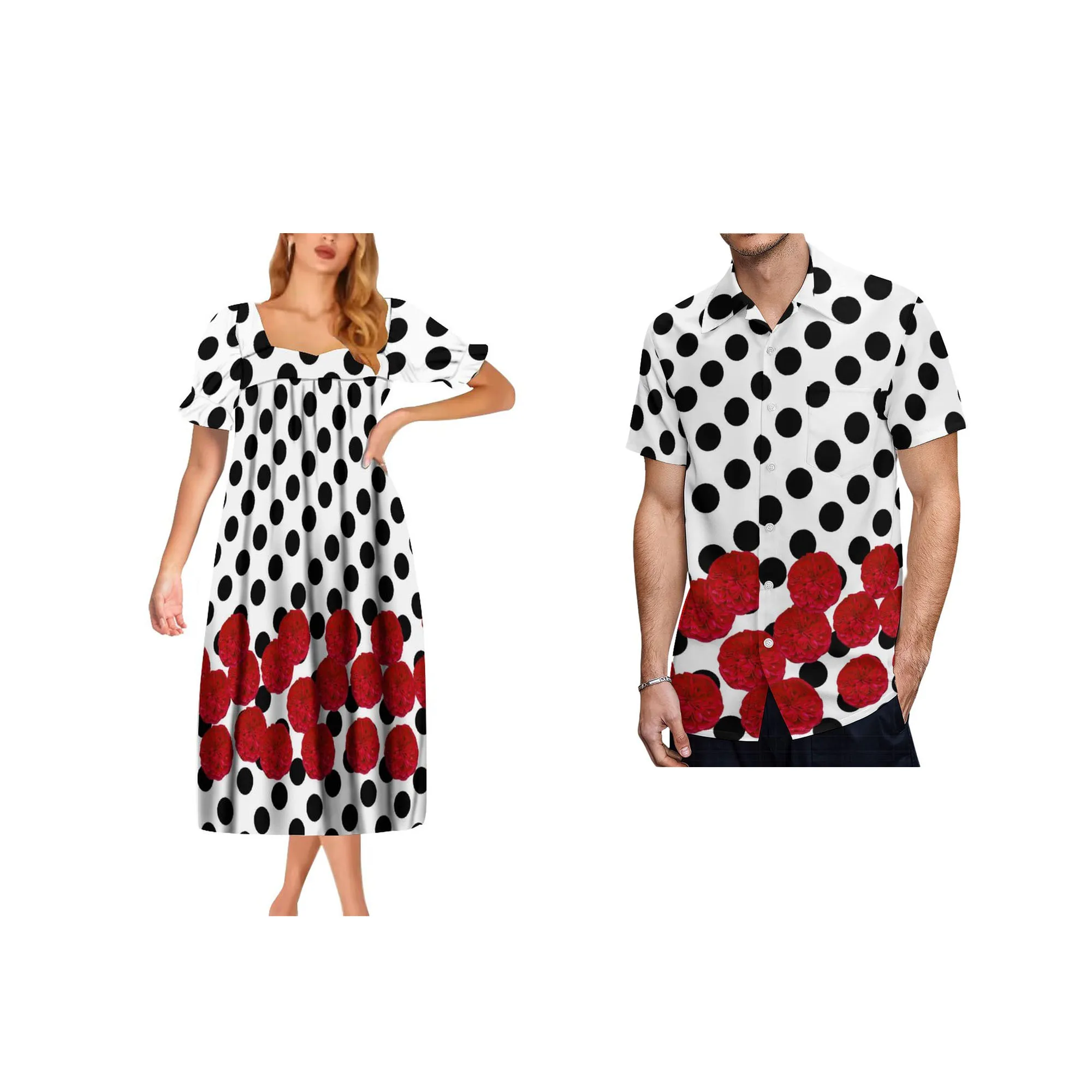 فستان قصير الاكمام بتصميم عشائري بولينيزي حسب الطلب فستان قصير الاكمام على شكل فقاعة بسعر منخفض فستان قصير الاكمام