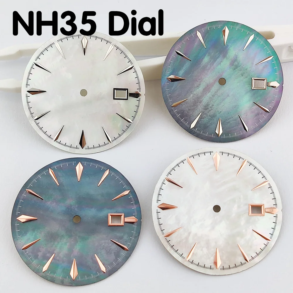 

NH35 dial 35mm dial shell face dial suitable for NH35/NH36 movement watch parts replacement accessories support customized logo