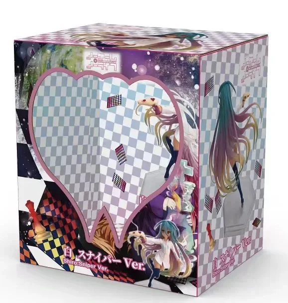 Figura de anime de 10 cm de la serie «No Game No Life», con la personaje Shiro, Stephanie Dola/Zero Schwi Jibril, figura de acción de la hada que lava el cabello, modelo de muñeca, juguetes y regalos.