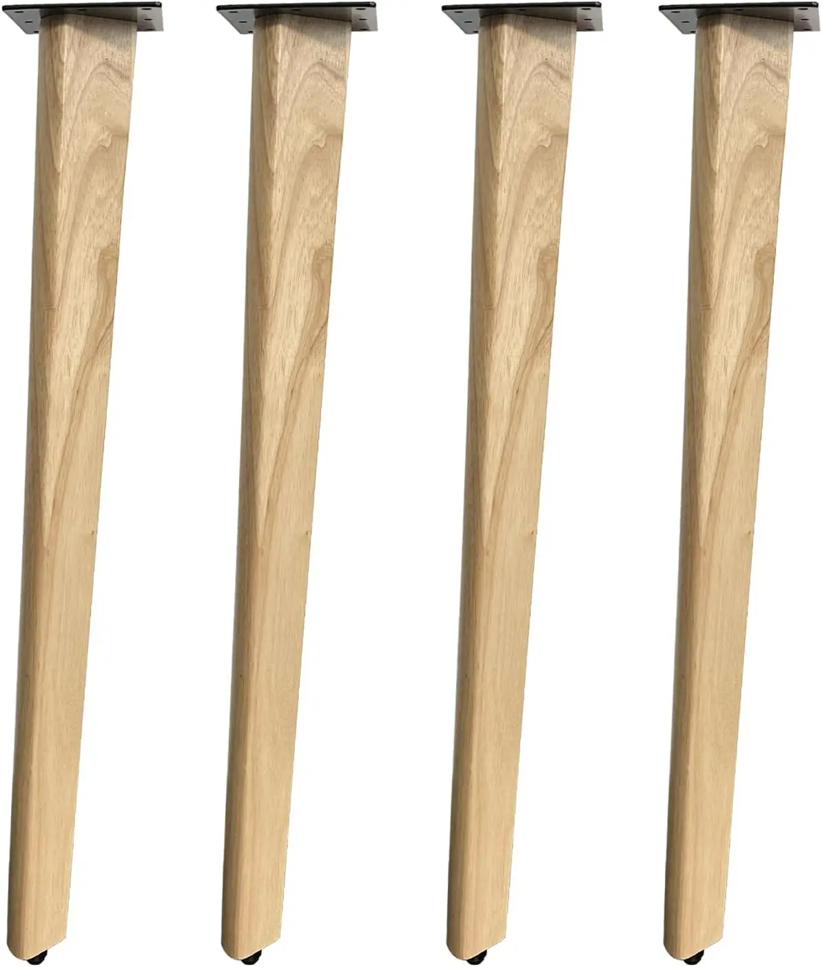 28 Inch Solid Wood Table Legs, Wood Furniture Replacement Leg, Natural