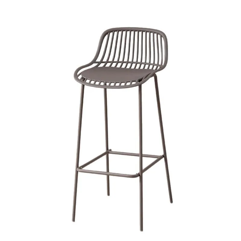 

Nordic Bar Chair Home Backrest High Foot Internet Celebrity Bar Stool