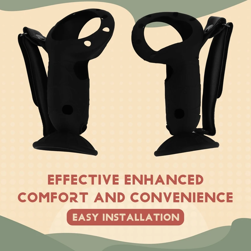 Upright Silicone Grip Controller Case For Meta Quest 3S - Comfortable Convenient Replacement Battery