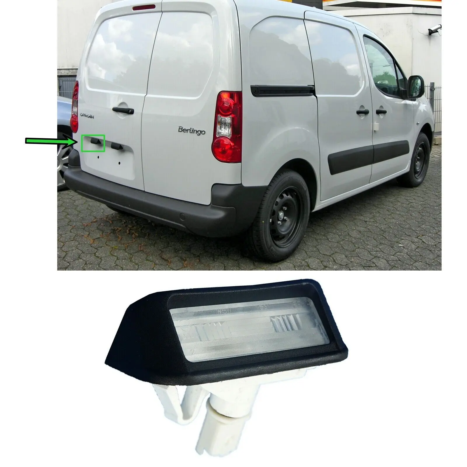 

1PC License Plate Signal Indicator Light For Citroen Peugeot Partner Expert License Plate Light 6340G7 Auto Light Accessories