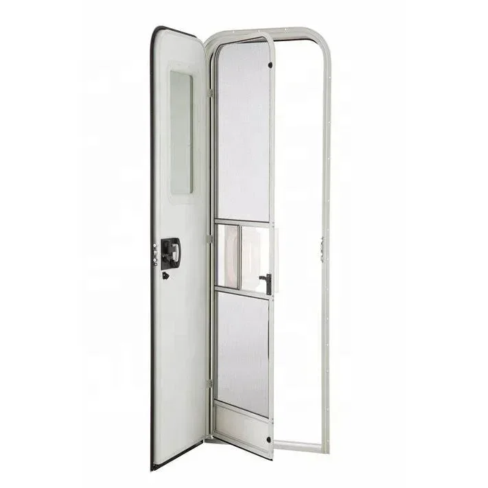 Aluminum Alloy Caravan Rv Entry Screen Doors European Door With Fly Screen - Rv Motorhome Camper Trailer