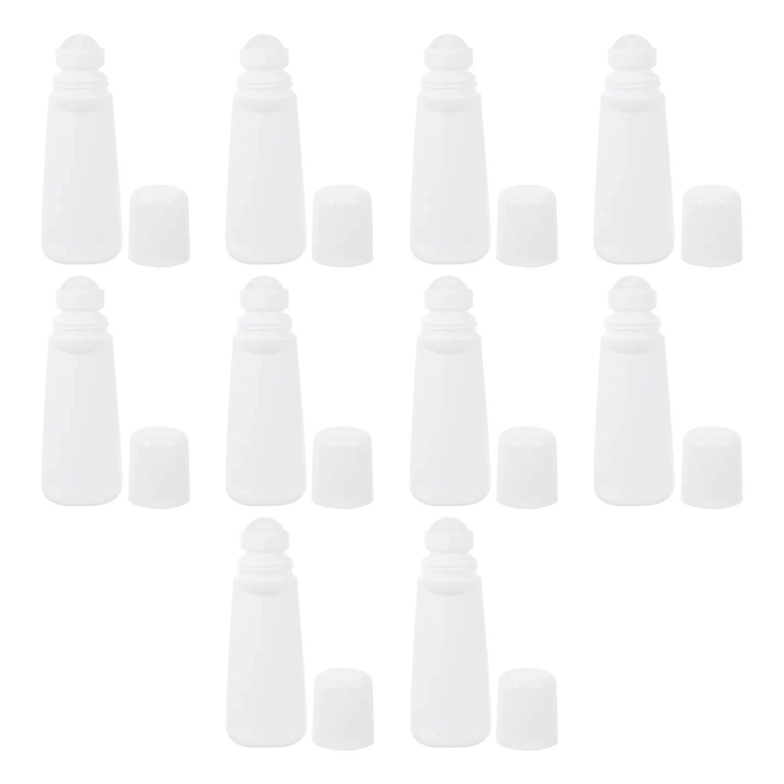 

10Pcs Leakproof Essential Oil Roller Bottles Pe Plastic Refillable Container Empty Perfume Roll on Bottles Travel