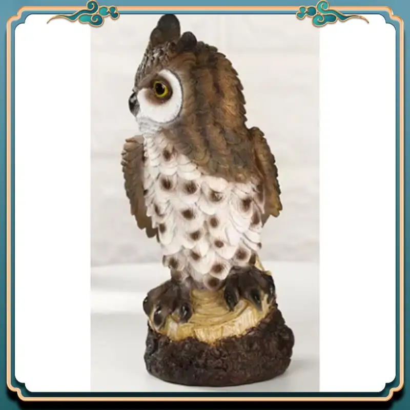 (جديد)-الراتنج البومة تمثال الطيور حديقة النحت الفن تمثال زينة للداخلية/الخارجية الحديقة ساحة الشرفة سطح المكتب الحلي