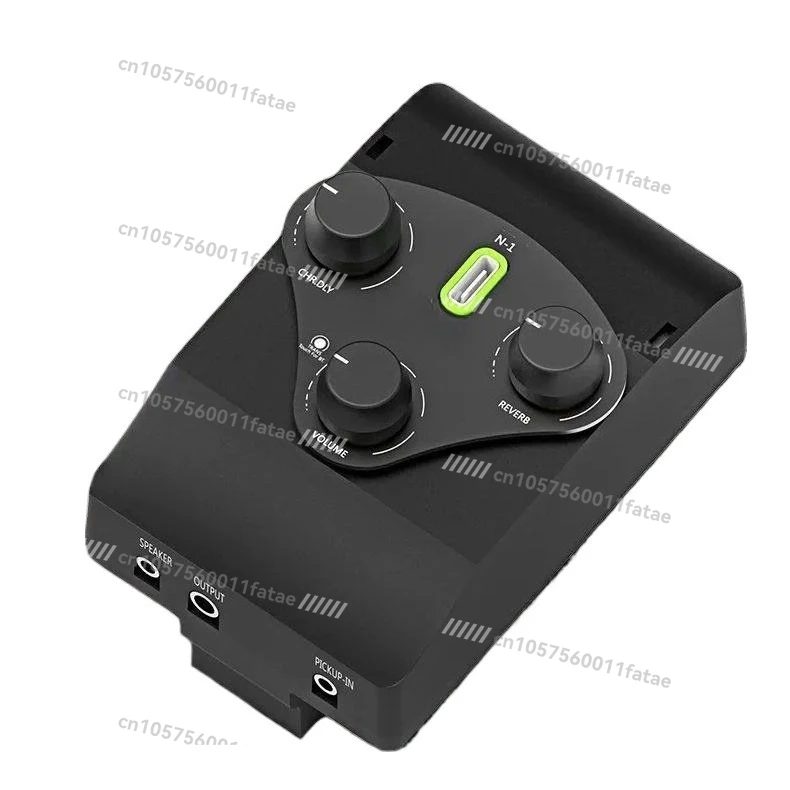 Acoustic Guitar Pickup, Electric Box, Acoustic Guitar, Smart Bluetooth, Vibration Connection, Speaker with Effect Device.