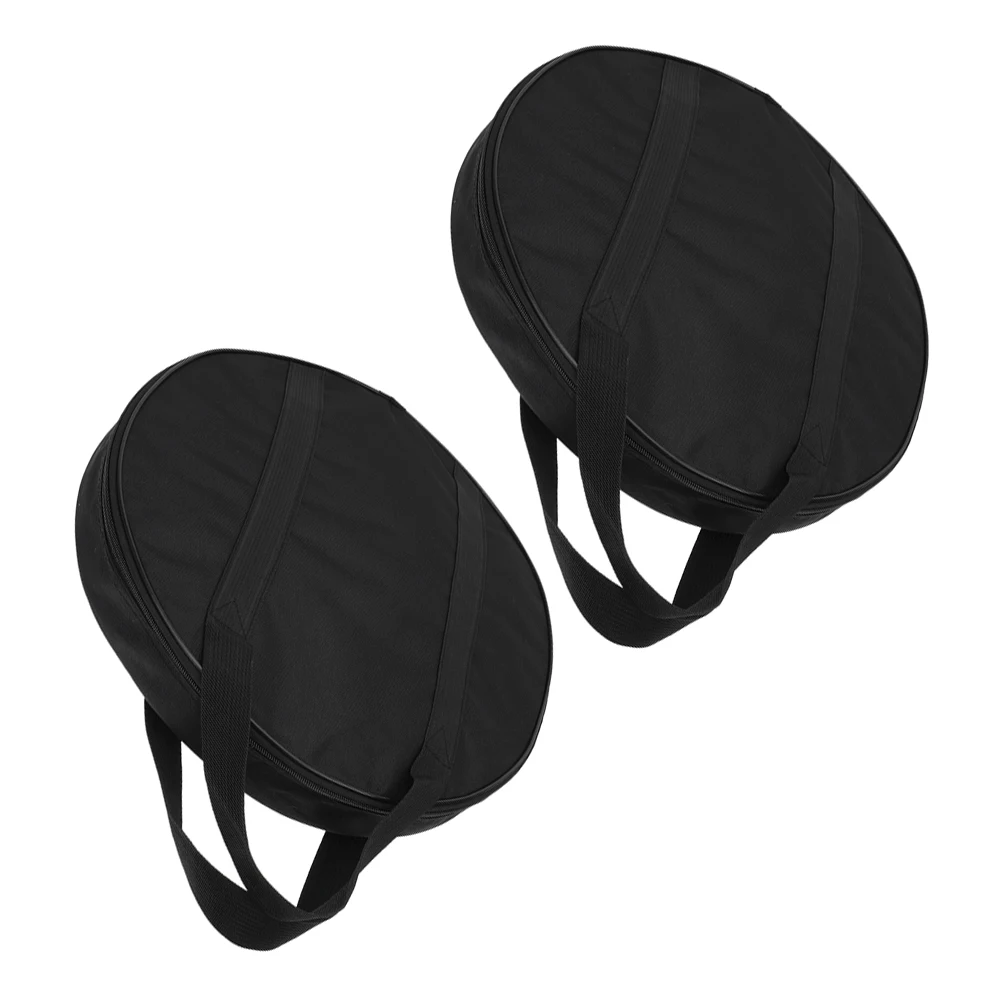 

2 Pcs Gong Bag Drum Mallets Holder Cymbal Storage Snare Oxford Cloth Carrying Case