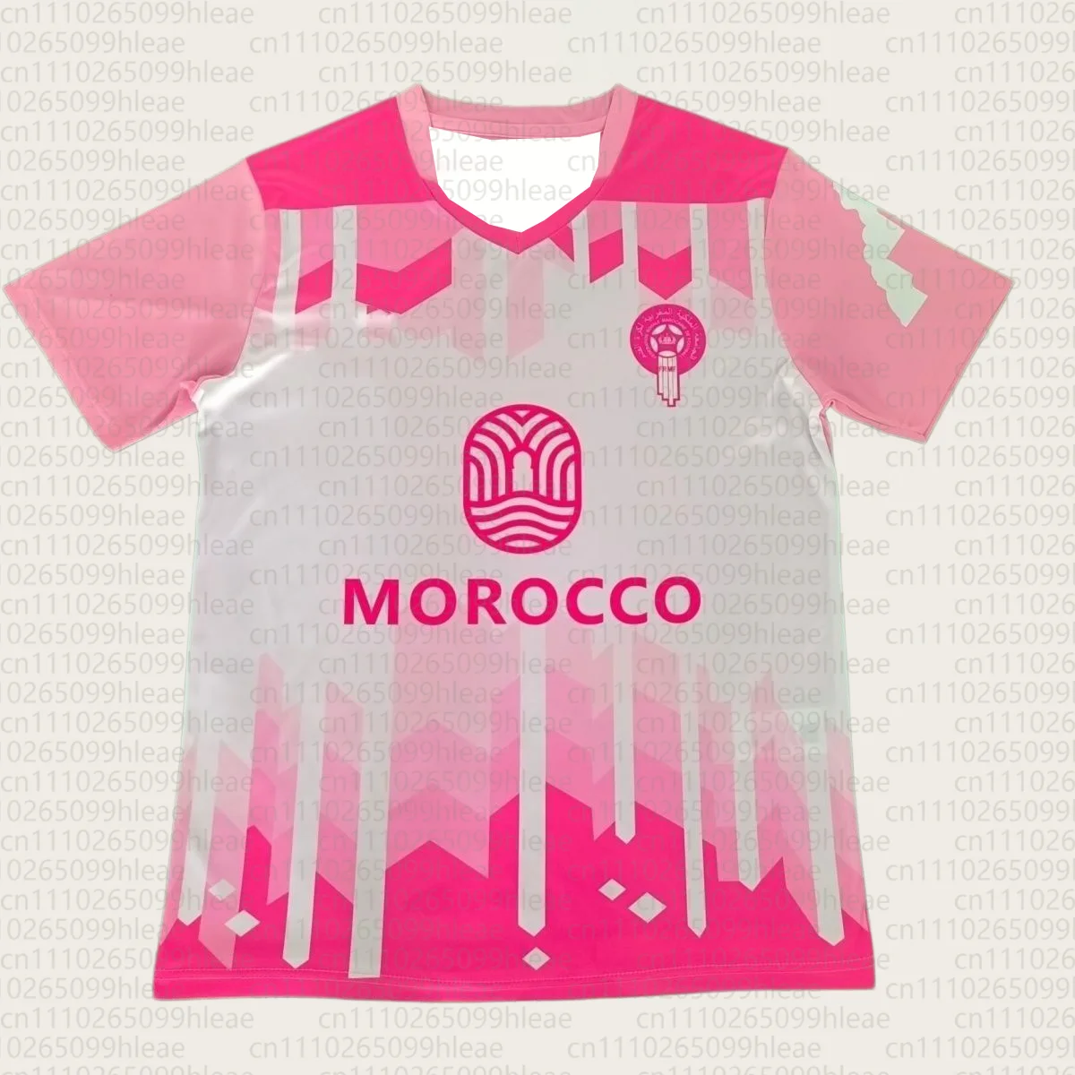 3D Printed Jerseys for Moroccan Women's Football Fans Suitable for Casual Sports, Quick Drying and Comfortable