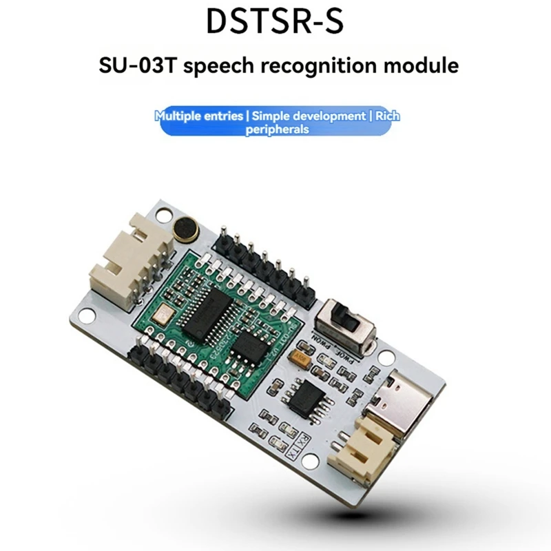 Voice Recognition Sensor Module Chinese/English Voice Recognition USB To UART Module Built-In Low Voltage Detection