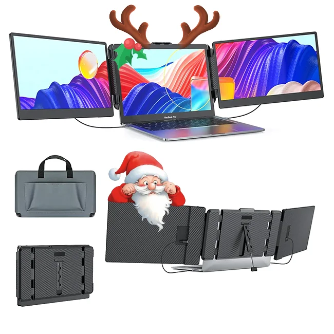 High Quality Portable S2 LCD LED Monitor 1920*1080P IPS Panel USB Interface Dual Screen Extender for Gaming Work Win Mac PS5