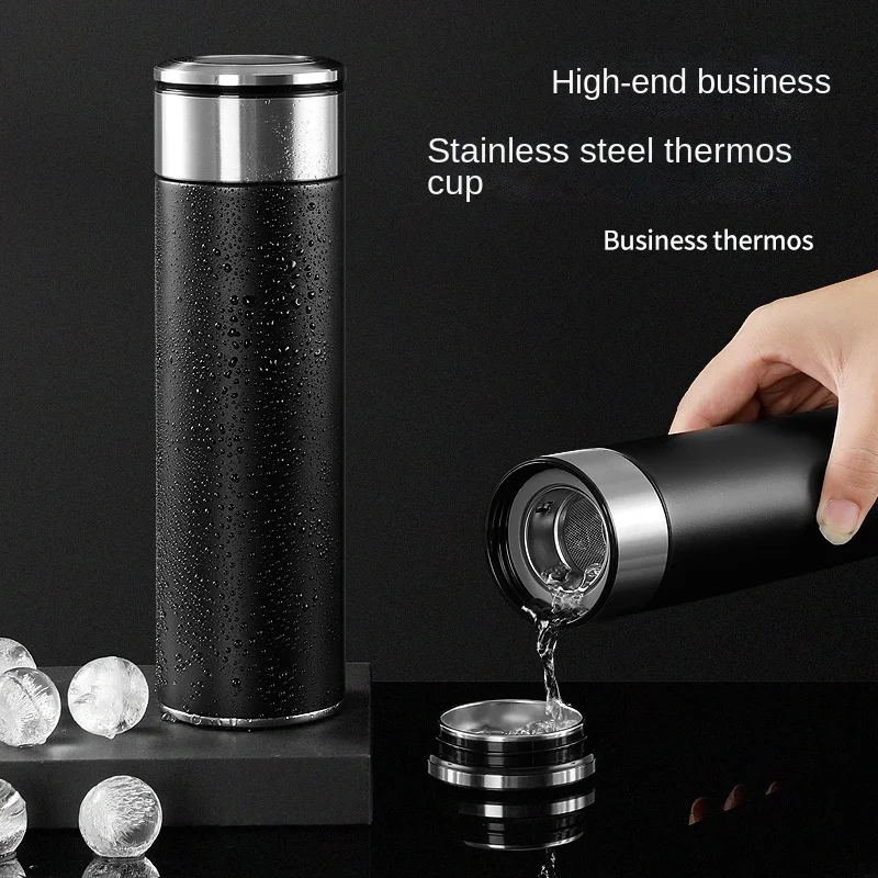 

Tea water separation stainless steel thermos bottle, office water bottle, vacuum flask, vacuum insulated bottle