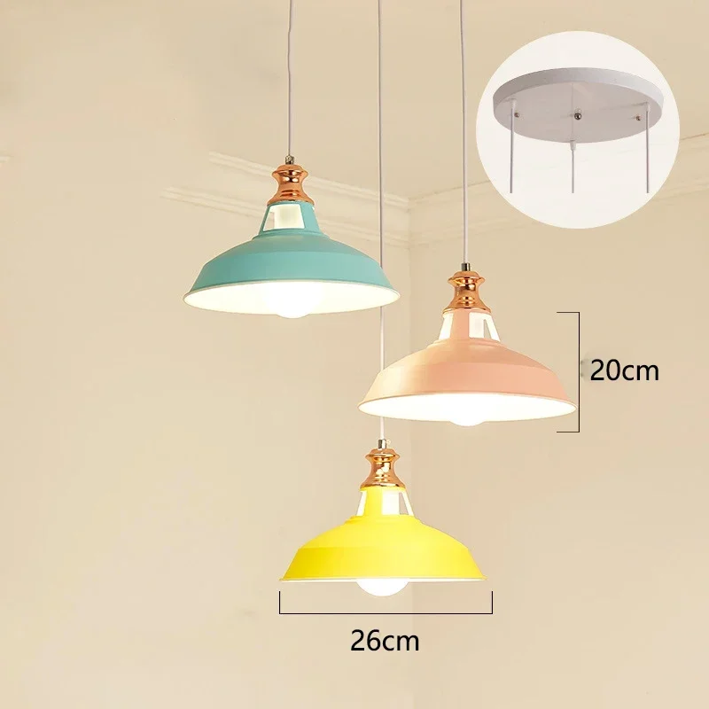 Nordic Colored Chandelier, Modern and Minimalist Dining Table, Bar, Coffee Shop, Bedroom, Small Chandelier