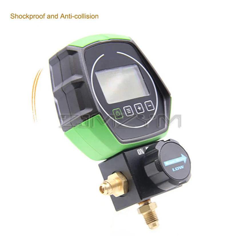 Digital Manifold Gauge Refrigeration Car Vacuum Pressure Temperature Leakage Tester Dignostic Tool for 90 Kinds Refrigerants