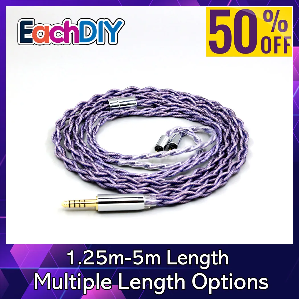 Type2 1.8mm 140 cores litz  Sleeve OCC Cable For MoonDrop METEOR HARMON RAYS ILLUSTRIOUS Simgot Ea1000 EW200 EA500 EW10 LN008984