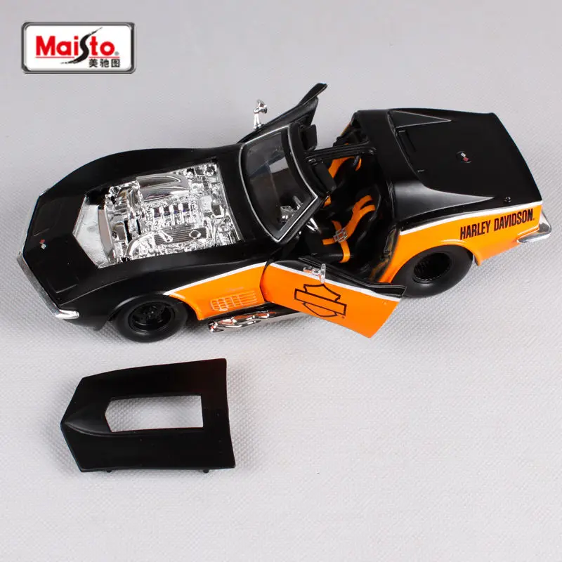 

Maisto 1:24 Chevrolet 1970 Harley Corvette версия, модель спортивного автомобиля из сплава, литая под давлением металлическая модель гоночного автомобиля, имитация детской игрушки в подарок