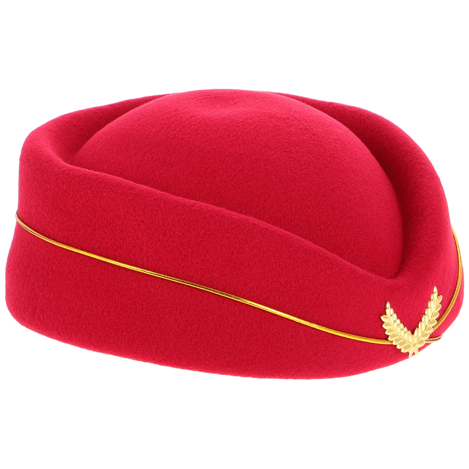 

Elegant Airline Stewardess Cap Women'S Costume Hat Flight Attendant Cosplay Beret Formal Uniform Accessories Party Masquerade