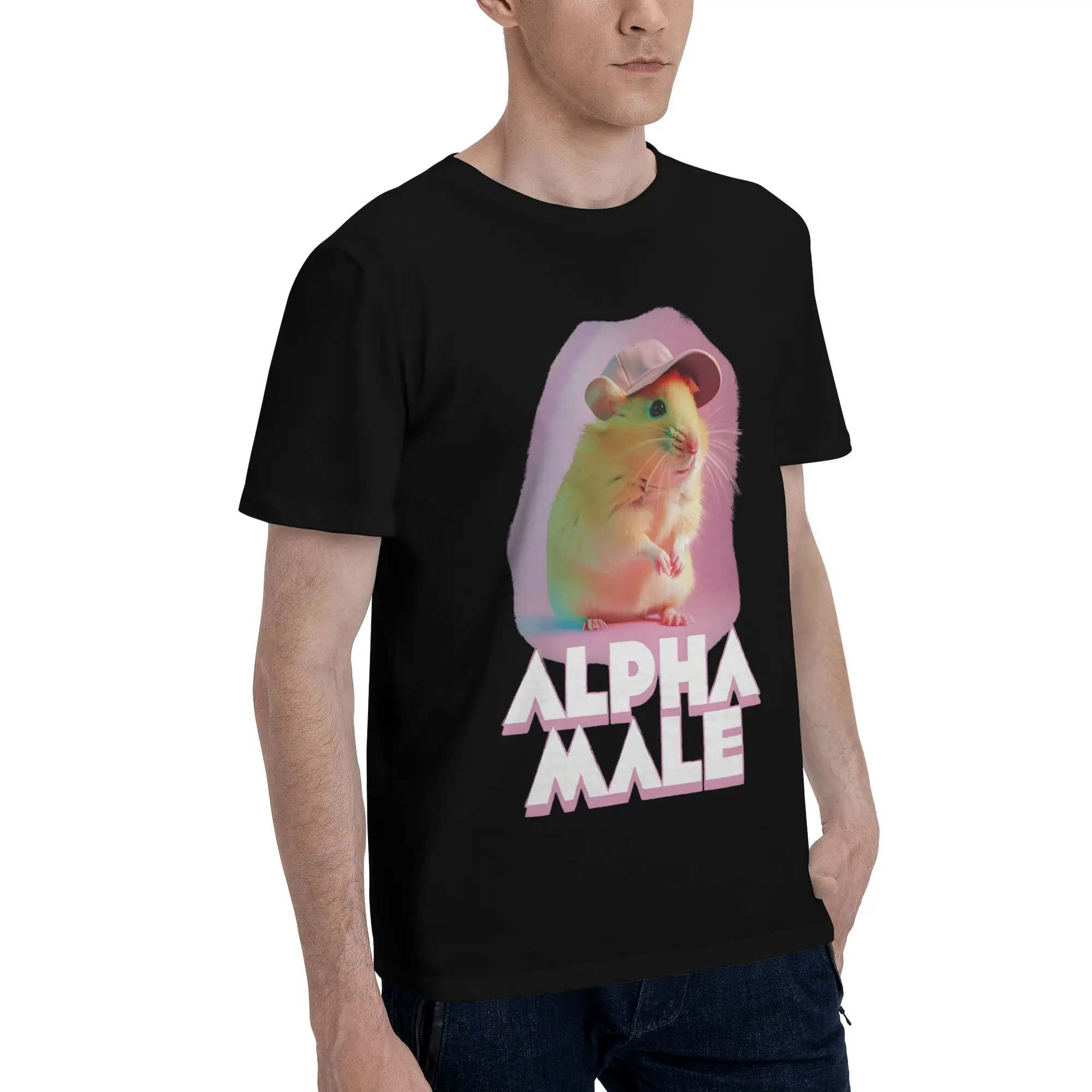 Alpha Male Cat Kitten Funny  Tee Shirt for Men Women New Arrival T Shirts  Cotton Clothes