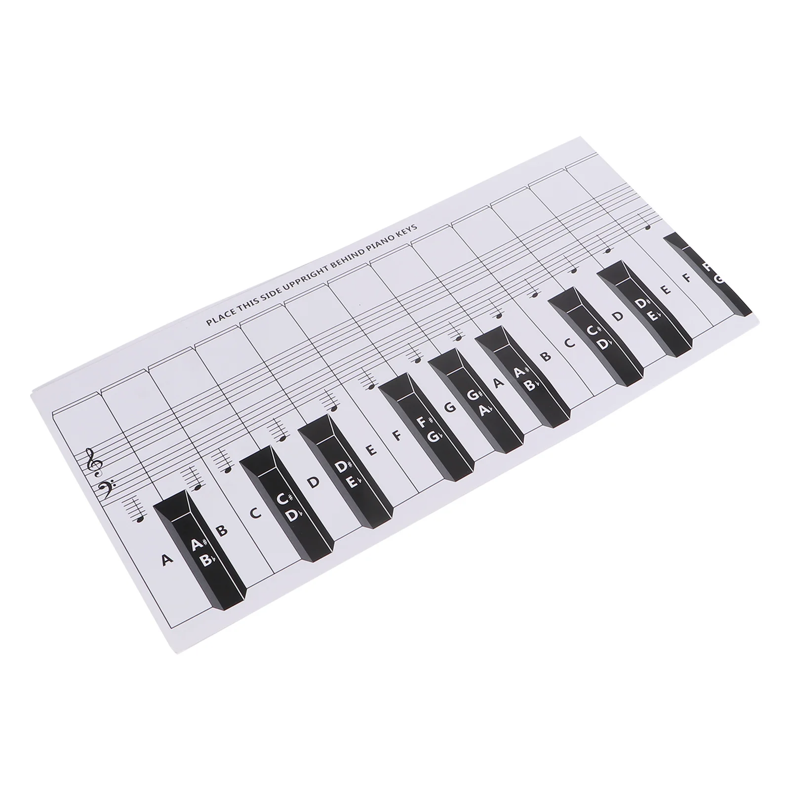 88 Key Piano for Kids Practice Chart Keyboard Comparison Paper Label Note Keys Child