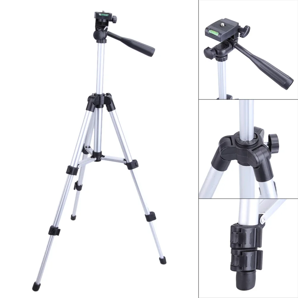 Universal Camera Mount Tripod Stand Lightweight 42.5in Video Filming Table Stand with Carry Bag Adjustable for Camera and Phone