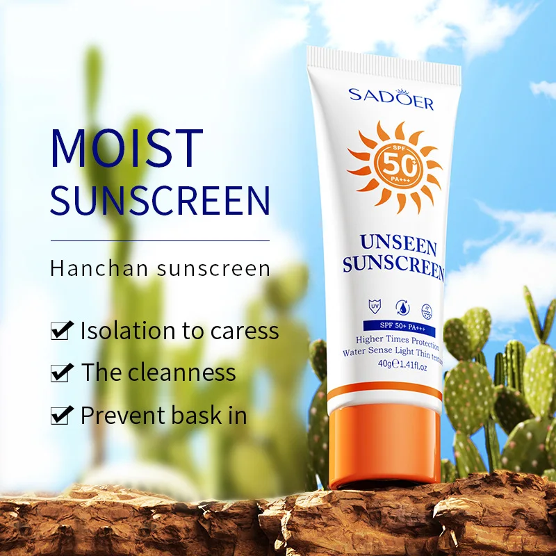 

Unscreen Lotion SPF50+: UV Protection, Waterproof, Moisturizing, Sweat - Resistant, and 2 - in - 1 Isolation & Hydration