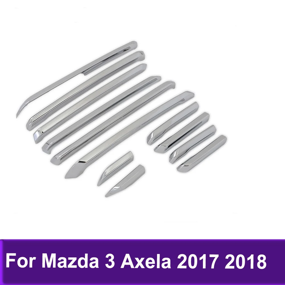 Front Center Grille Cover Grills Trim Car Sticker Exterior Accessories For Mazda 3 M3 Axela 2017 2018