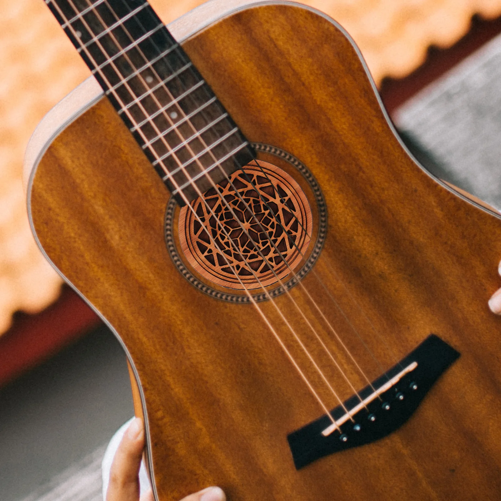 

Sound Hole Guitar Covers Acoustic Accessories Decorative Feedback Dampener Wooden