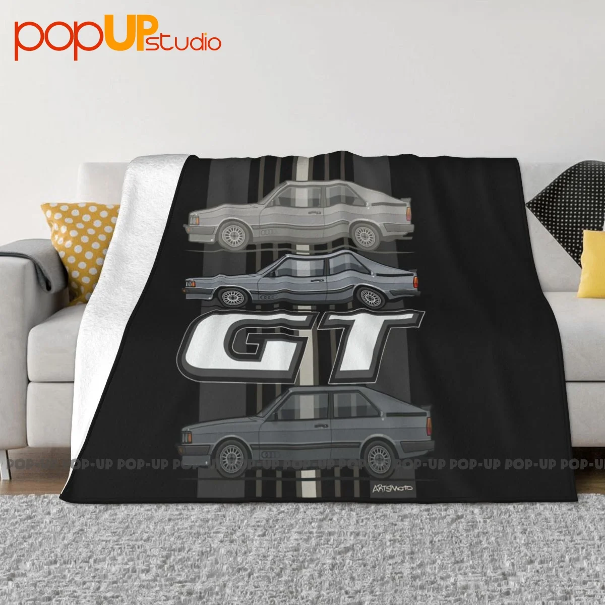 Four Rings Coupe Gt B2 Blanket Casual Bedroom Home Decor Sofa Dedicated Home Decotation