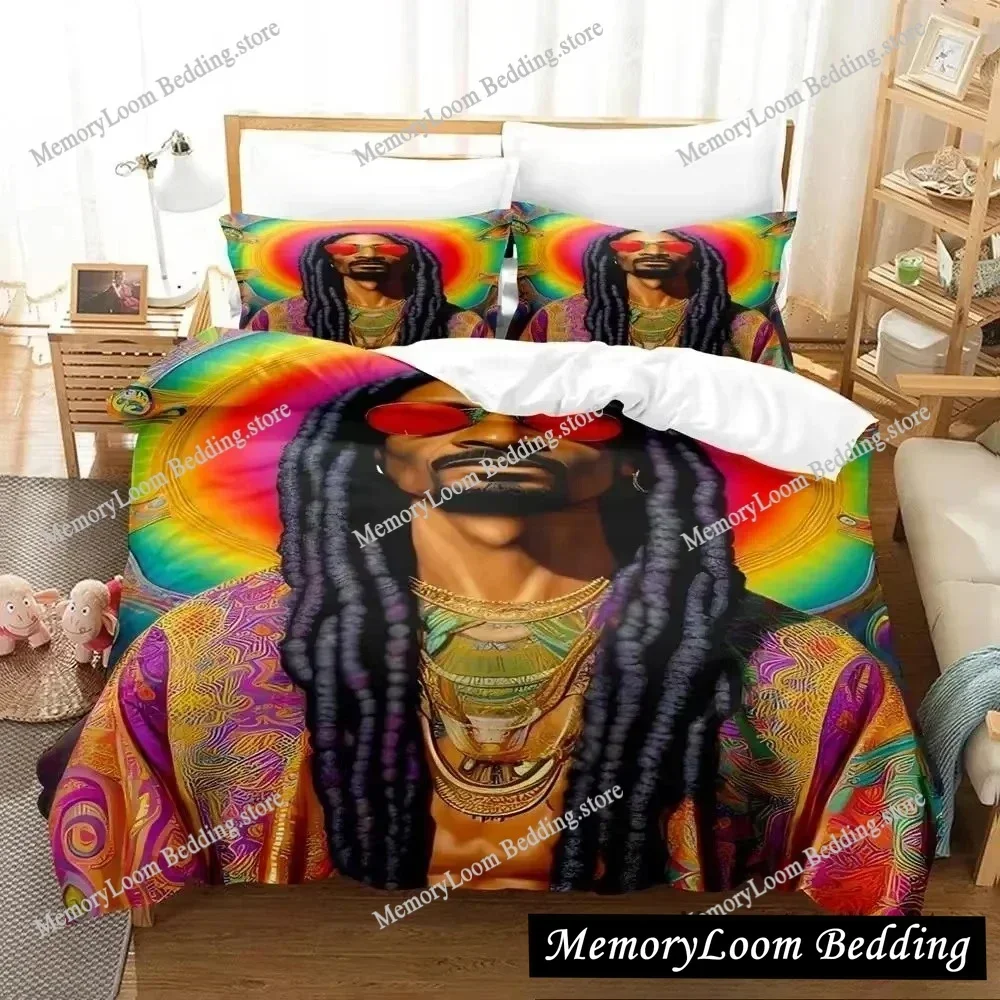 3D Print Snoop Dogg Rapper Bedding Set Boys Girls Twin Queen King Size Duvet Cover Pillowcase Bed boys Adult Home Textileextile