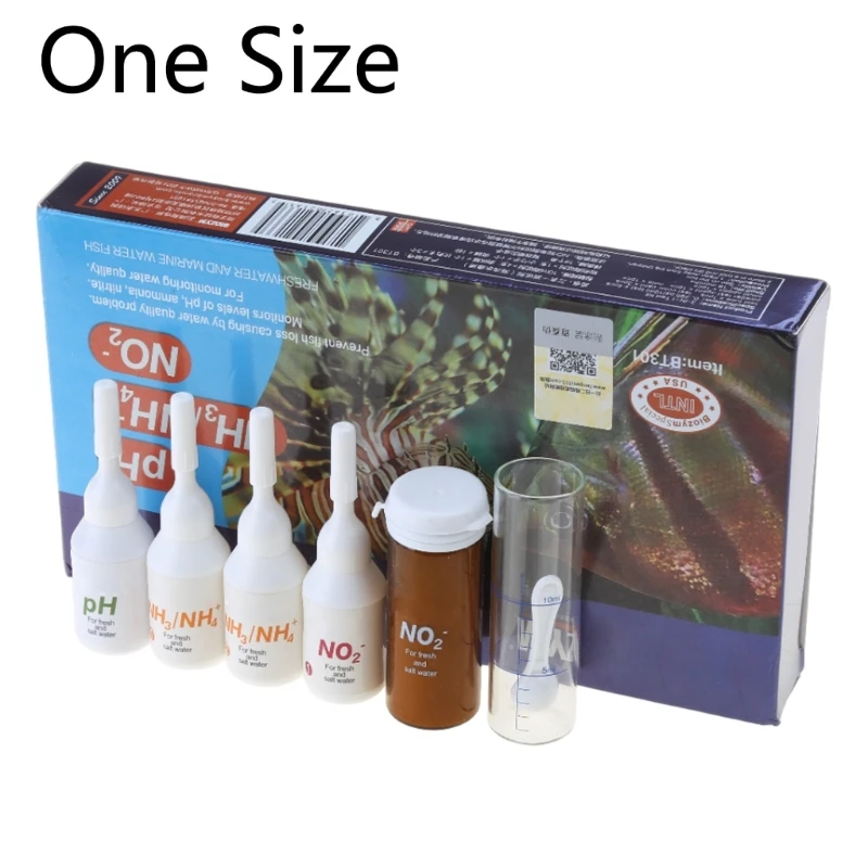Aquarium Test Solution pH Nitrite Ammonia Testing Kits for Fish Pond Pool