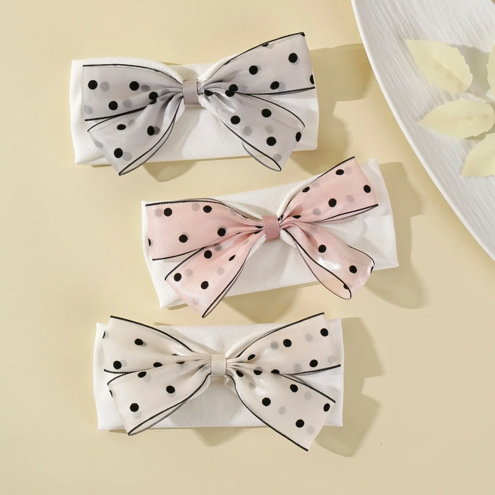 

Baby Girl Headbands Hair Dot Bows Girl Hairband Lace Bow Headband for Newborn Children Hair Accessories Newborn Photography Prop