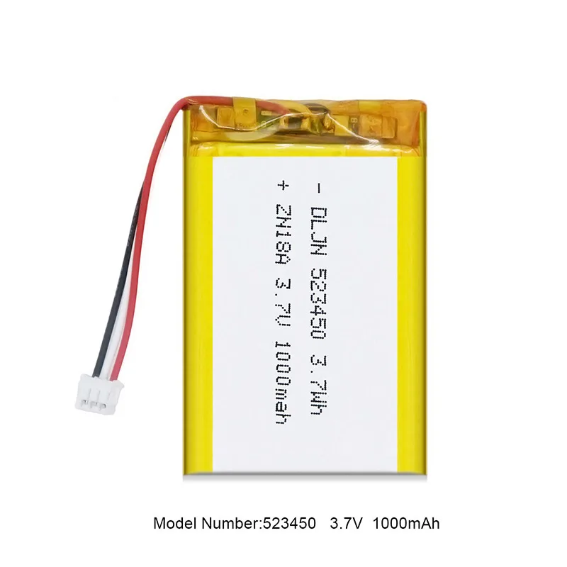 PATOZM 3.7V 523450 1000mAh akumulator li-po do zabawek R/C, elektronika akumulator litowo-polimerowy, dopuszczalne OED /ODM