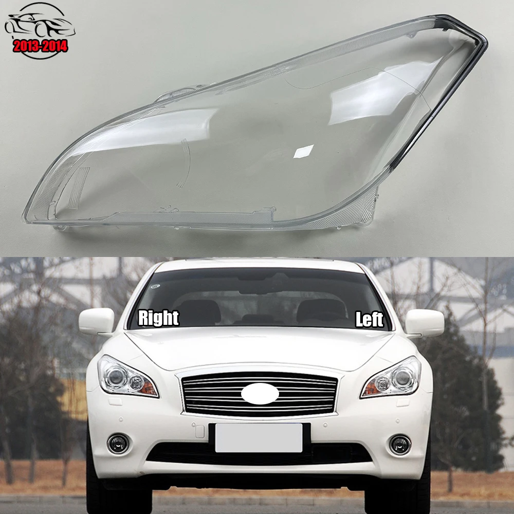 

Car Replacement Headlamp Caps For Infiniti Q70 2013 2014 Glass Headlight Cover Auto Transparent Lampshade Case Lamp Lens Shell