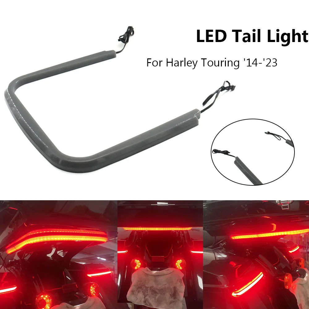 New Motorcycle Light Smoke LED Tail Light Turn Signal Lamp For Harley Tour-Pak Ultra Limited Road Glide Ultra CVO 2014 2023