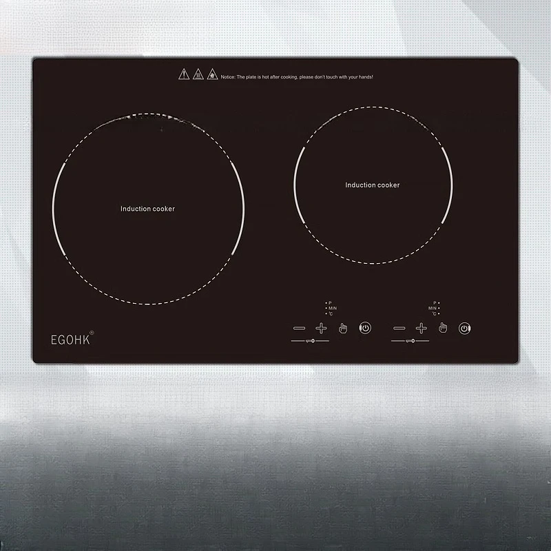 Embedded double-head induction cooker, intelligent energy-saving cooker, electric ceramic cooker