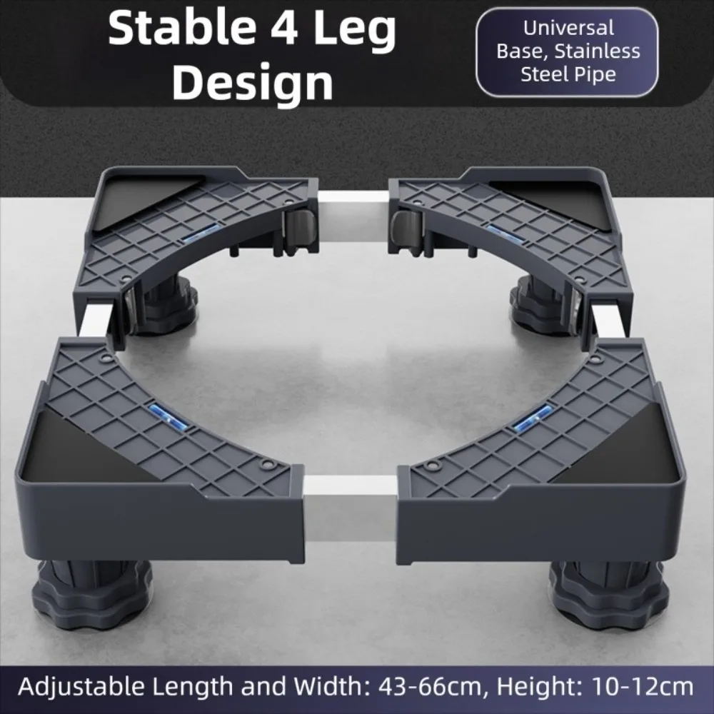 support-de-rondelle-181-248-pouces-avec-4-pieds-solides-4-roues-de-verrouillage-supports-de-pieds-solides-double-tiges-fixes-robustes-support-roulant