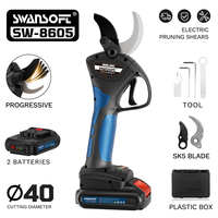 SW-8605 Professional Cordless Electric Pruning Shears Power Cutter Tool Orchard Scissors Garden Tree Branch Pruner Trimmer