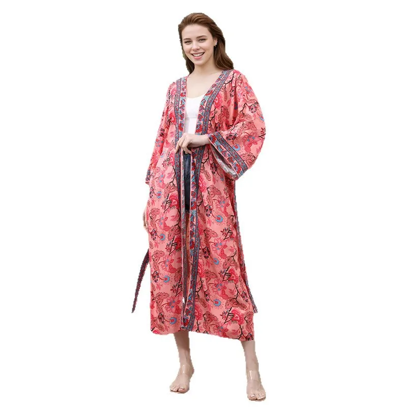 Vestido largo de playa saida de Praia para cubrir la playa Kaftan Sarong Vestido Ropa de baño cubrir Ropa de Playa Túnica Playa