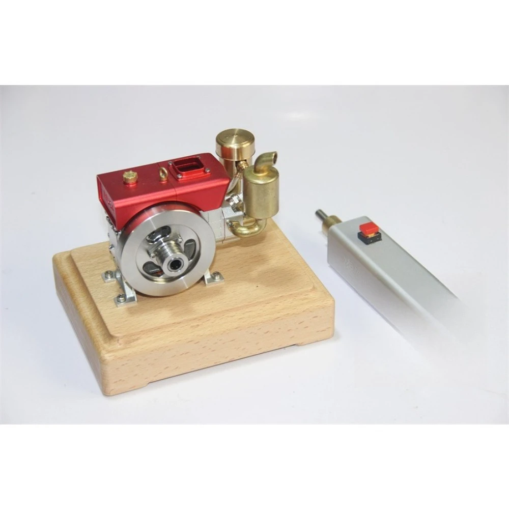 Retro Micro Diesel Engine Tractor Metal Internal Combustion Engine Mini Single Cylinder Engine Parts Leidezu