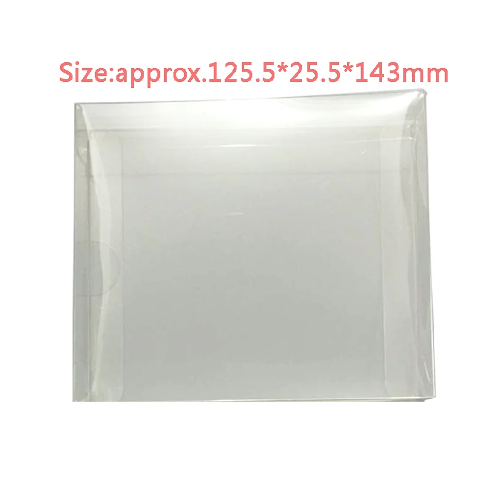 Clear transparent box For PS1 for sega dreamcast DC SS game card  collection display   storage 3CD 4CD PET  protective box