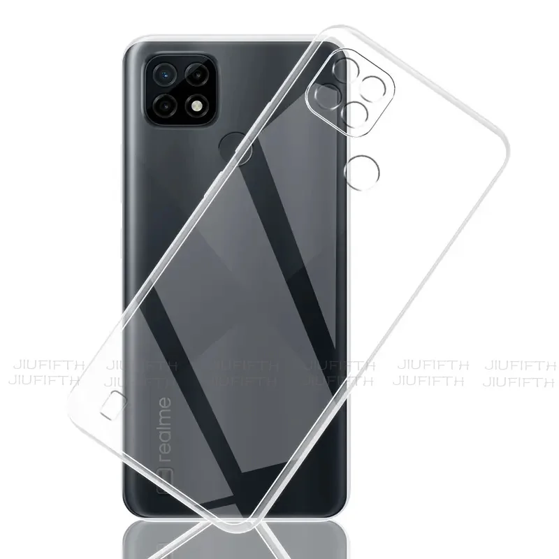 C 21 Fundas For Oppo Realme C21 Case Ultra Thin Silicone Soft TPU Clear Back Case Cover Orro Appo Opo Realmy C21Y Coque Bumper