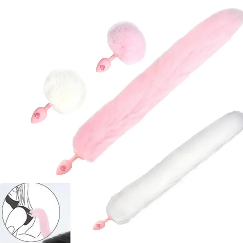 Tapón Anal BDSM, garra de gato, juego de rol, cola Real, masturbación, juguete sexual, tapón Anal, esclavo, juegos para adultos, pareja, coqueteo, cola de zorro de silicona